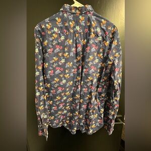 Denim & Flower Dark Floral Button Down Shirt